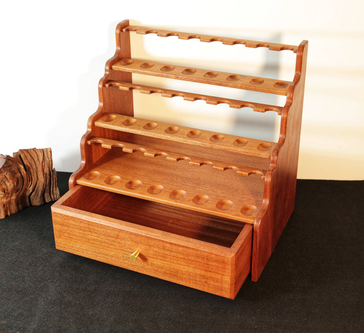 Tobacco Pipe Stand,Personalized pipe rack,stand for 24 Smoking Pipes,Tobacco storage