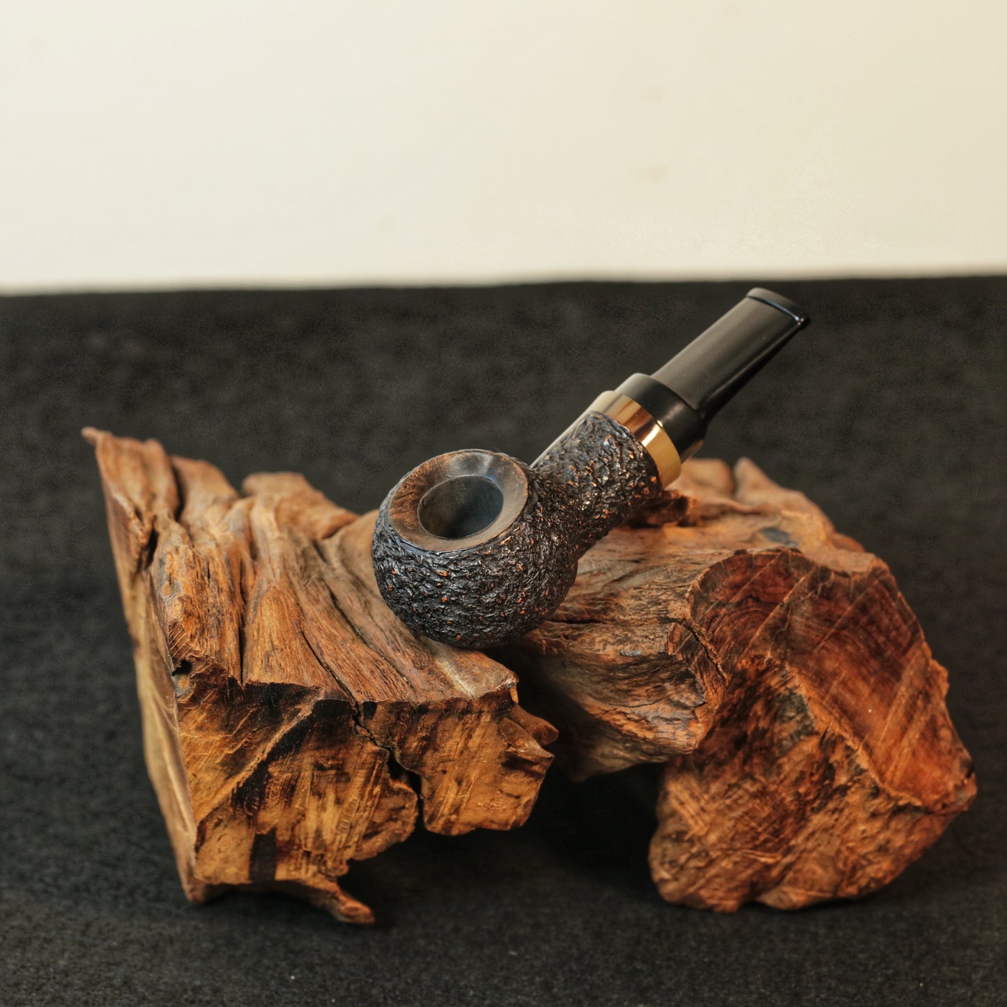 Tobacco Pipe,Briar wood tobacco pipe ,Smoking Pipe,Large Classic Curved Pipe,3 mm Filter ,Gift for smoker