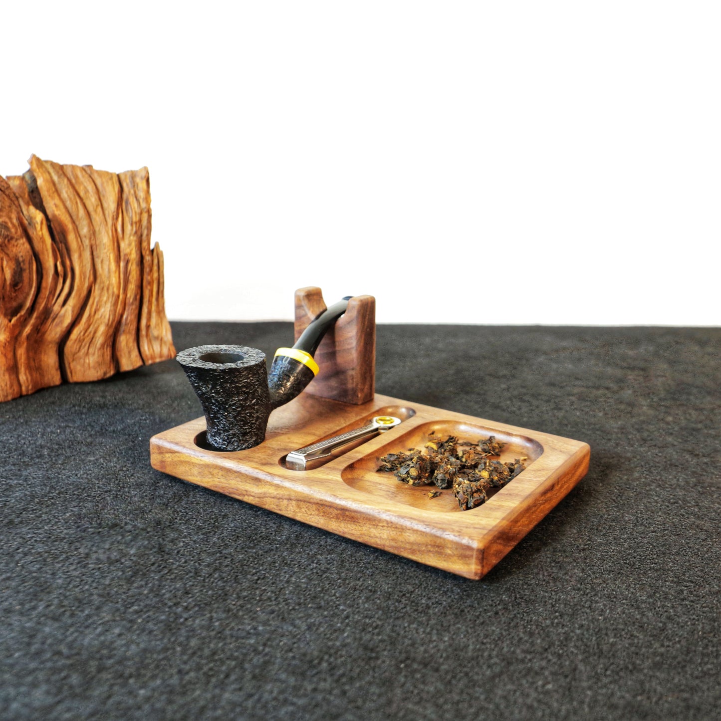 Tobacco Pipe Stand,Personalized pipe rack,stand for single Smoking Pipes,Tobacco storage