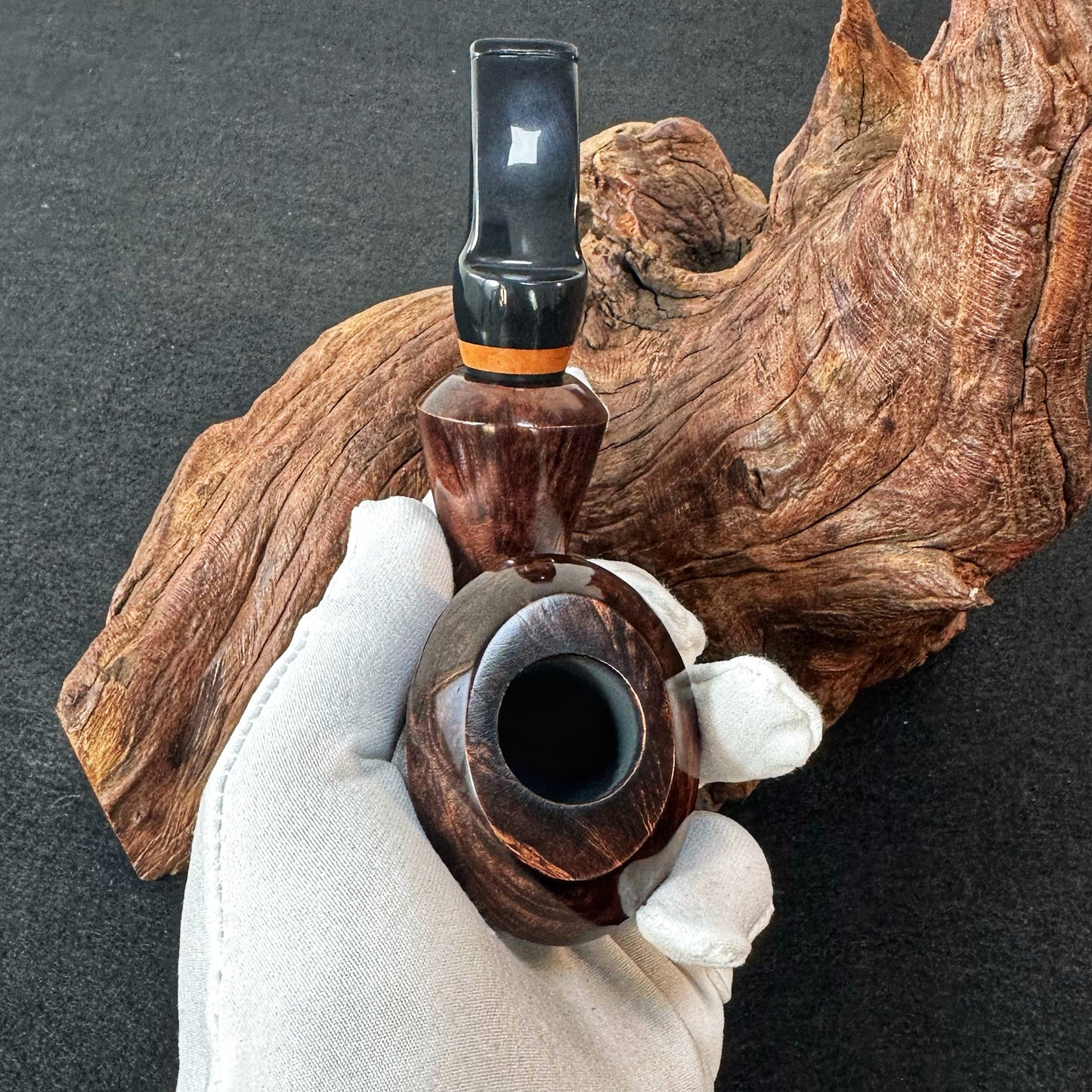 Briar wood tobacco pipe ,Smoking Pipe,Large Classic Curved Pipe,9 mm Filter ,Gift for smoker